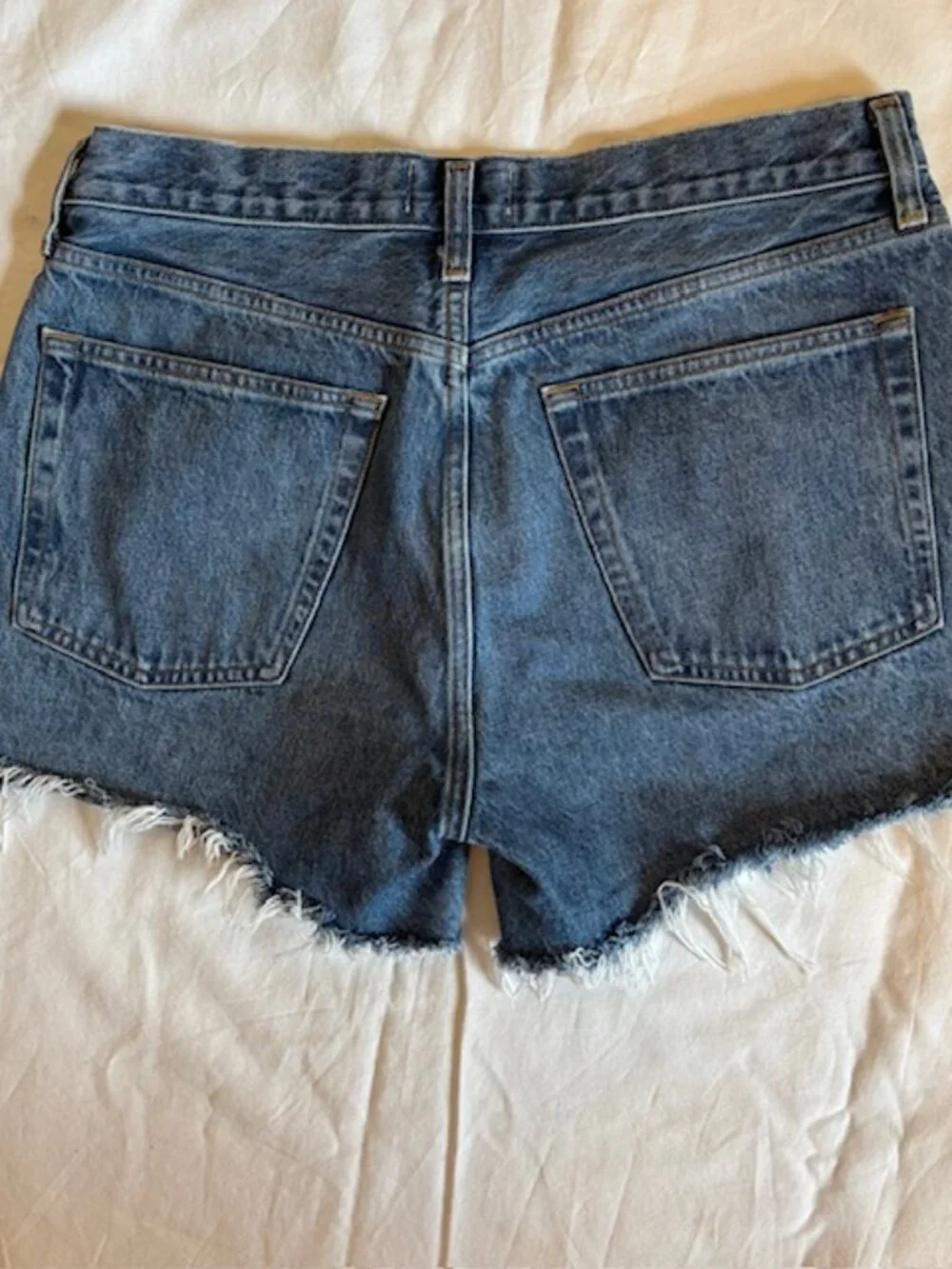 Agolde Parker Long High Rise Denim Shorts Women's Size 30